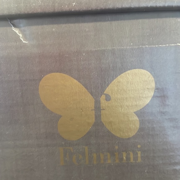 Made in Portugal sz 37 Felmini camel and glittery tan soft leather - Picture 11 of 12